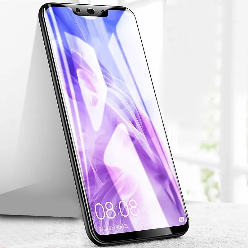 Черный 2 шт. стекло для huawei mate 20 lite закаленное стекло полное покрытие краев Защита экрана для huawei mate 20 Lite 20 Lite защита пленки - Цвет: Черный