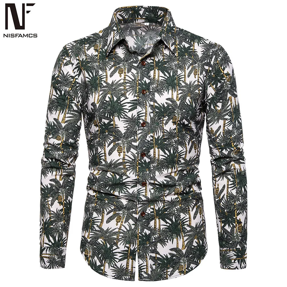 Shirt 3 Пляжные вечерние мужские рубашки Харадзюку, блуза с длинным рукавом, новинка, мужские рубашки, Ретро стиль, пэчворк, хип-хоп стиль, уличная одежда, летняя одежда - Цвет: Shirt 3