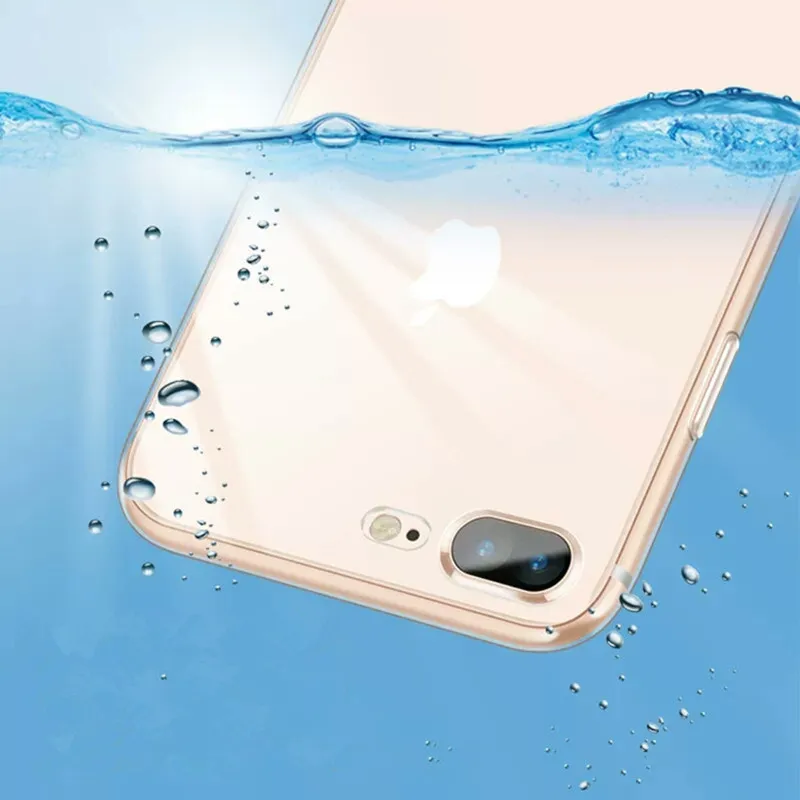 Модный противоударный прозрачный силиконовый чехол для телефона iPhone X case XR XS Max