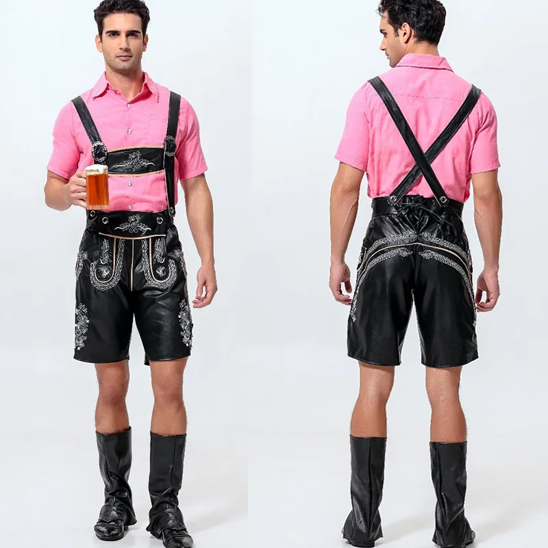 Костюм Lederhosen Мужской Для вечевечерние костюм из хлопка и кашемира на Октоберфест