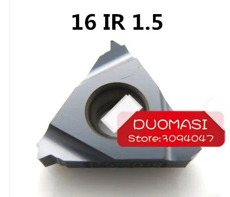 Бесплатная доставка 16IR/16NR 1.5ISO внутренний Indexable карбид вольфрама резьбы Токарные