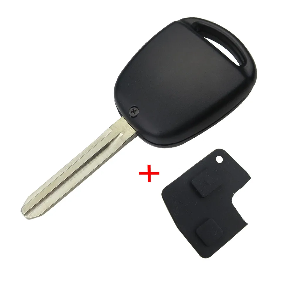 Чехол для ключей OkeyTech Uncut резиновый коврик замены Toyota Avensis Yaris Auris 2 кнопки|case for|case