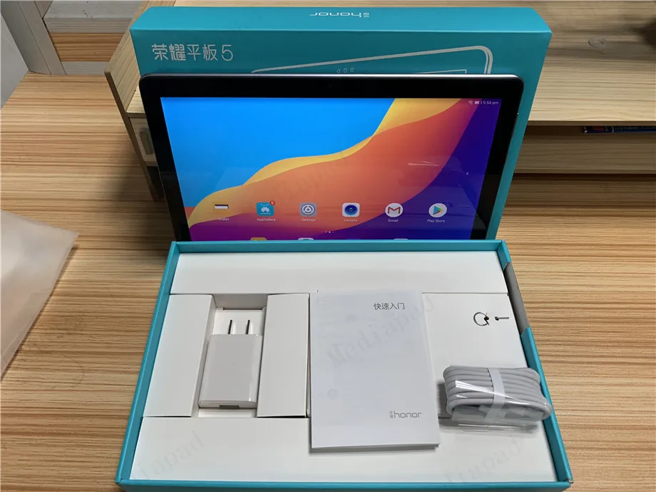 huawei MediaPad T5 10,1 дюймов планшетный ПК Kirin 659 Восьмиядерный 1080p Full HD дисплей Android 8,0 разблокировка отпечатков пальцев