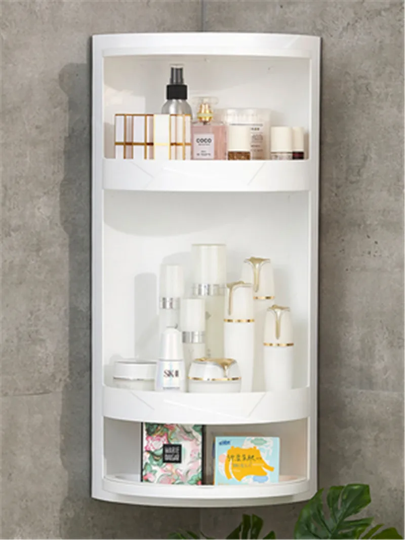 Бытовая полка для ванной вращающаяся Пылезащитная угловая водонепроницаемый