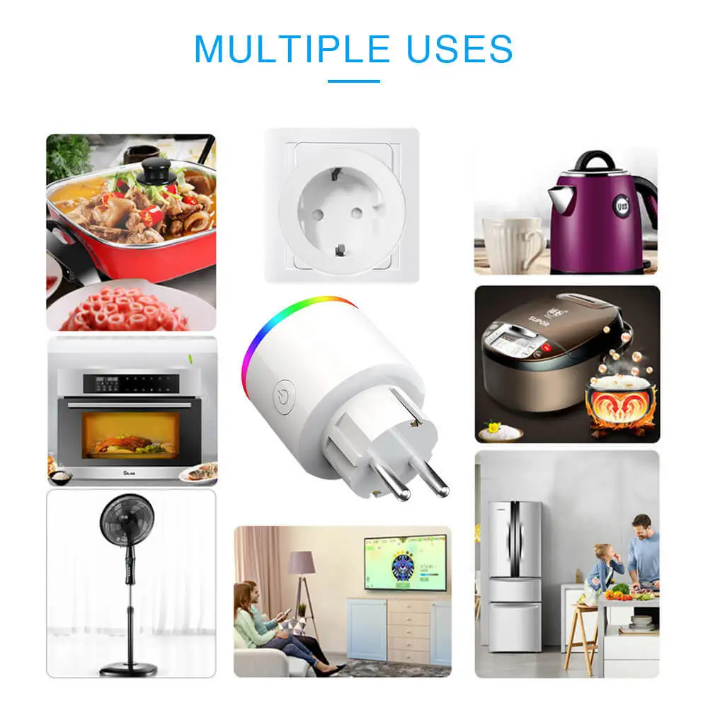 Tuya smart plug RGB лампа для сцены wifi мобильный телефон переключатель синхронизации розетка дистанционное управление