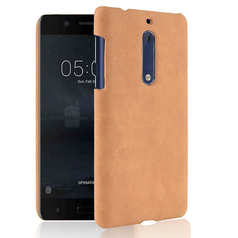 Для Nokia 5 Чехол 2017 чехол Роскошный PU кожаный жесткий для телефона TA-1053 TA-1024 TA-1044 Nokia5