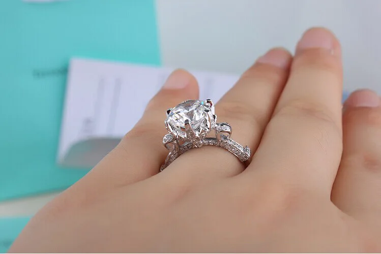 Choucong Wieck Роскошные ювелирные изделия из стерлингового серебра 925 пробы 3Ct AAA CZ