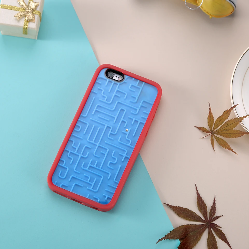 For iPhone 6 3D Intellectual Phone Case Creative Relax Funny Silicone maze Map Cartoon Matte Relief Cute Mermaid |