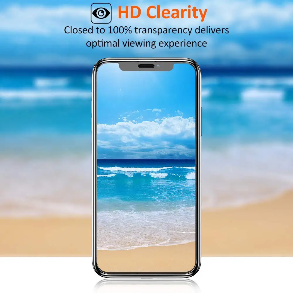 3D закаленное стекло полное покрытие пленка край к краю защитный экран для iPhone XR 6 1