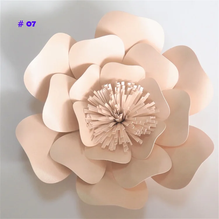 Glittered Light Pink 20 см Толстая кардшток роза DIY бумажные цветы для свадьбы и события декорации детской стены деко видео-обучающие материалы - Цвет: Glittered Light Pink