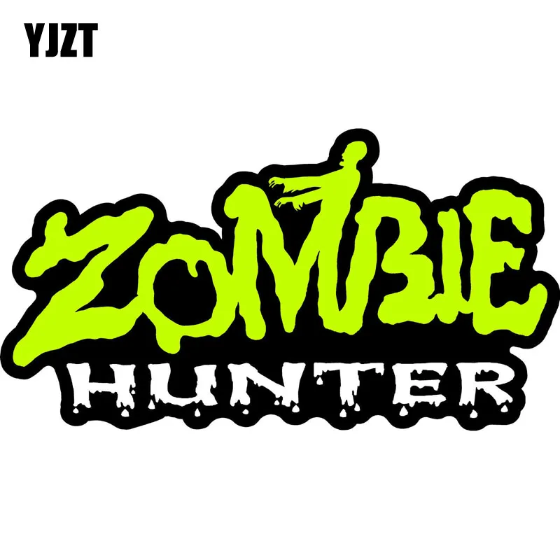 YJZT 14 5x7 8 см модные ретро светоотражающие наклейки для автомобиля зомби Hunter|funny