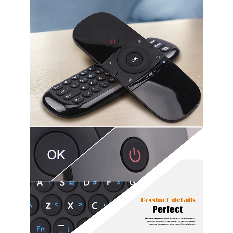 Оригинальная беспроводная клавиатура Wechip W1 2 4G мышь Fly Air mouse мини пульт