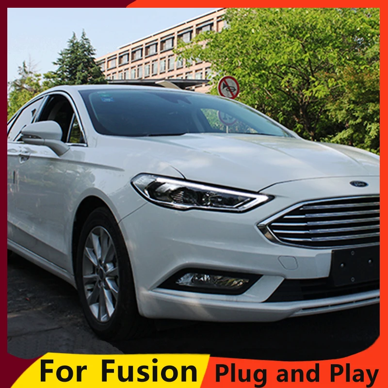 KOWELL автомобильный Стайлинг для Ford Mondeo фары Mondeo светодиодный фонарь DRL Hid биксеноновые фары объектив вспышка прямые желтые поворотные
