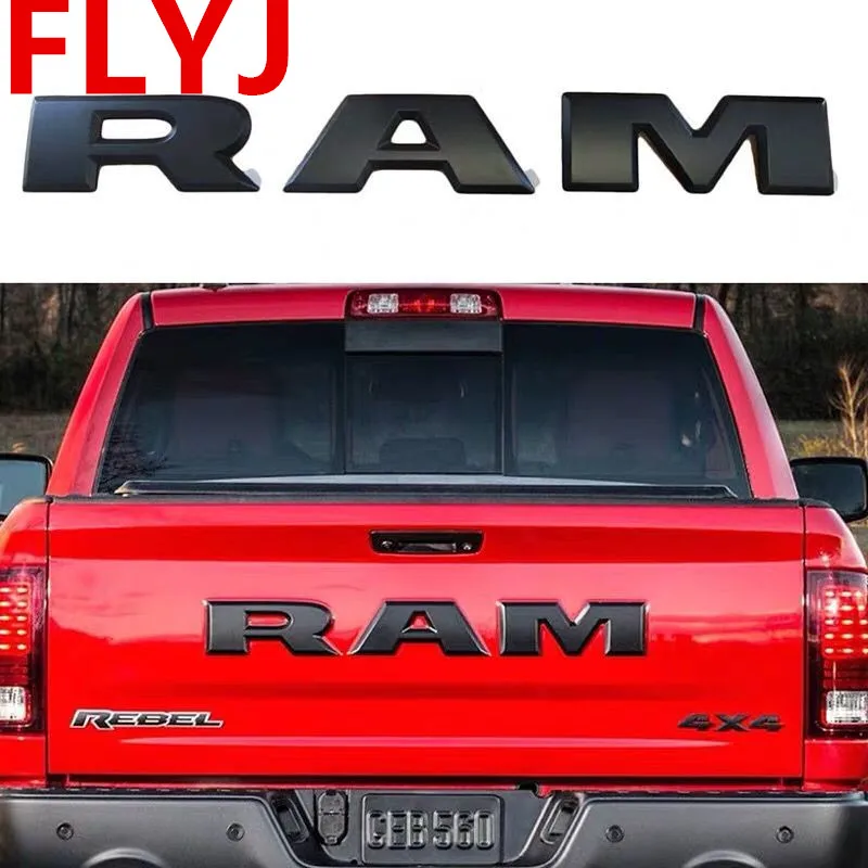 Один комплект Автомобильный задний ворот 3D RAM с буквенным логотипом эмблема
