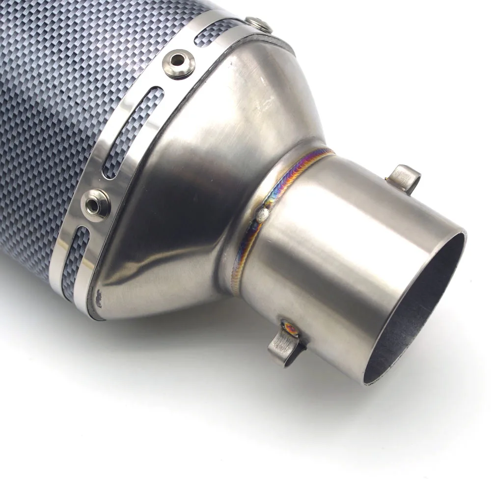 51 мм Впускной Универсальный выхлопной глушитель для мотоцикла с глушителем дБ nmax