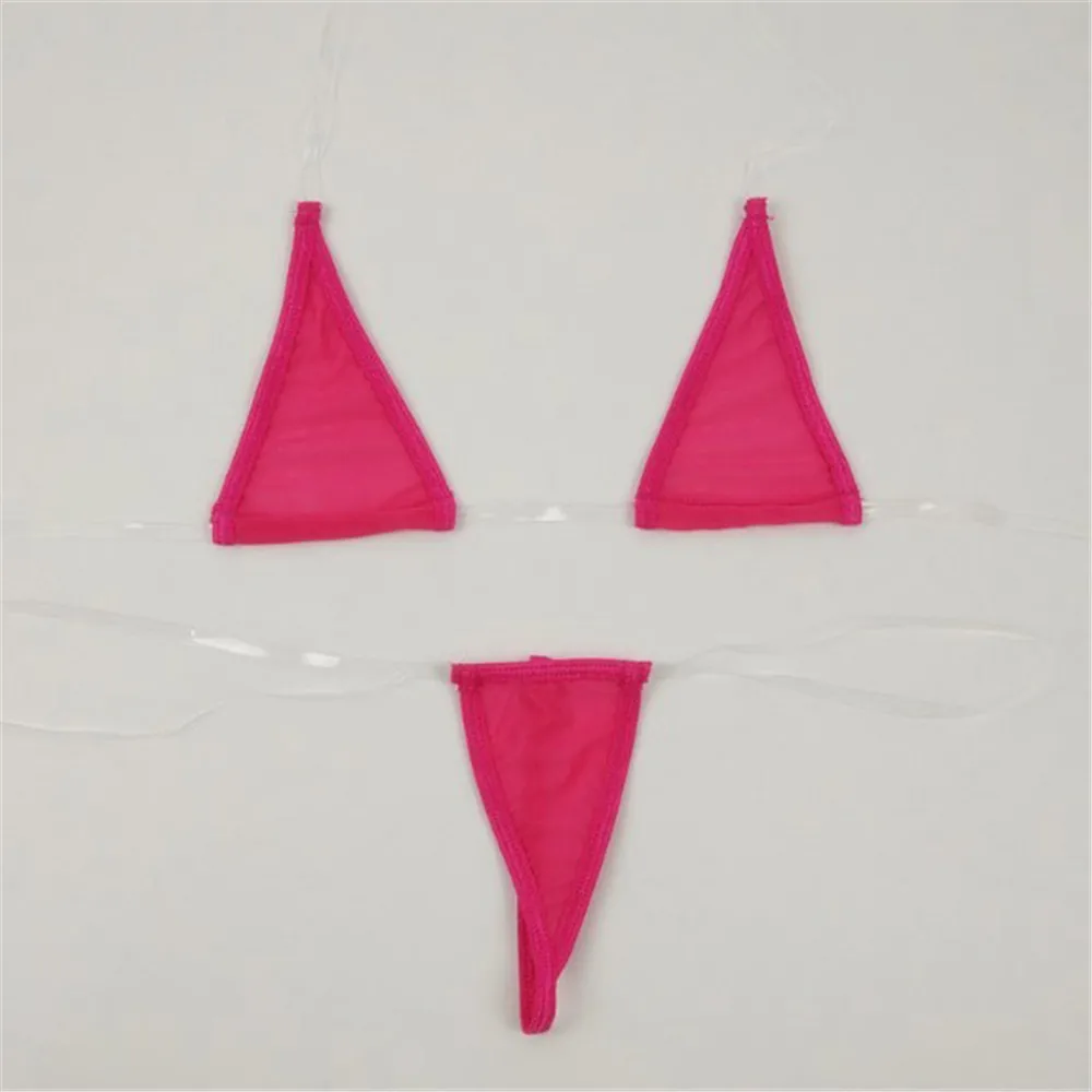 Микро бикини 2019 сексуальный подвесной вырез прозрачный невидимый ремень