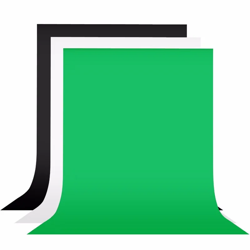 Черный Зеленый Белый 2x3 м фотографический фон экран 100% хлопок муслиновый