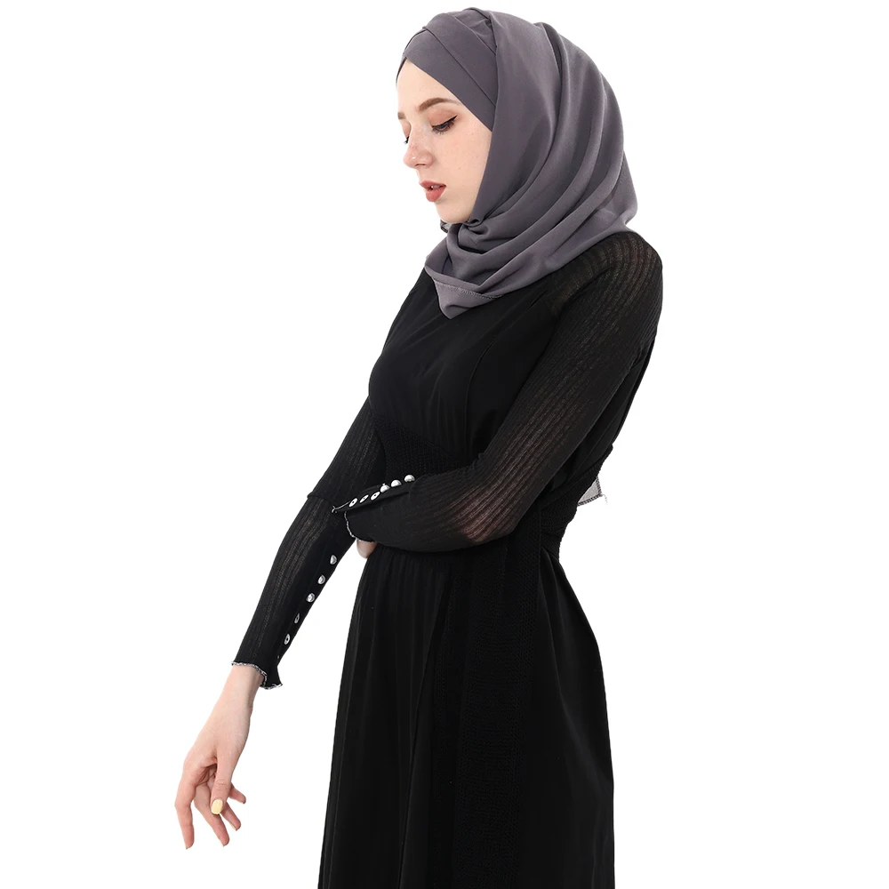 Летние Для женщин шифоновое Ready To Wear мгновенный Hijab шарф Мусульманский шифон головной платок исламские платки арабский платок