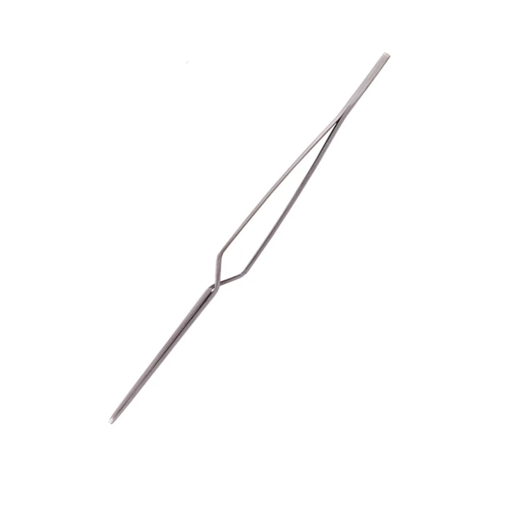 

10Pcs Cross Lock Stainless Steel Precision Tweezers Reverse Action Tweezers Maintenance Hand Tools 121mm