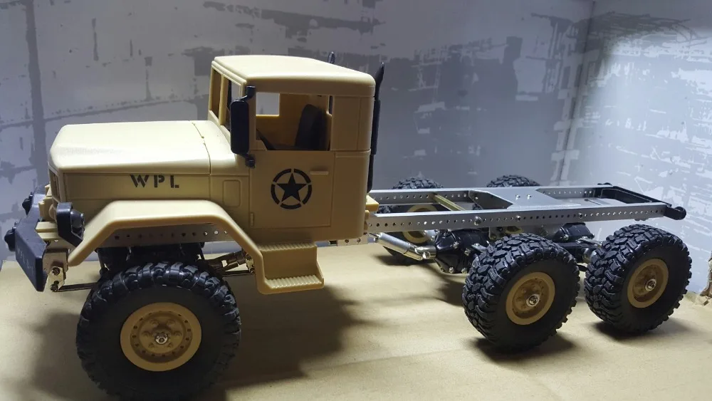 WPL B16 B 16 1/16 военный грузовик RC запчасти для автомобиля обновление 6x6 рама