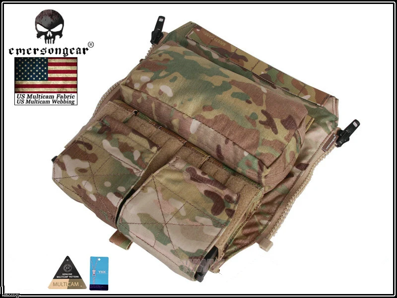 Emerson gear Back Pack на молнии панель для AVS JPC2.0 CPC Emerson тактический страйкбол Wargame Combat gear EM9286 мультикам койот черный
