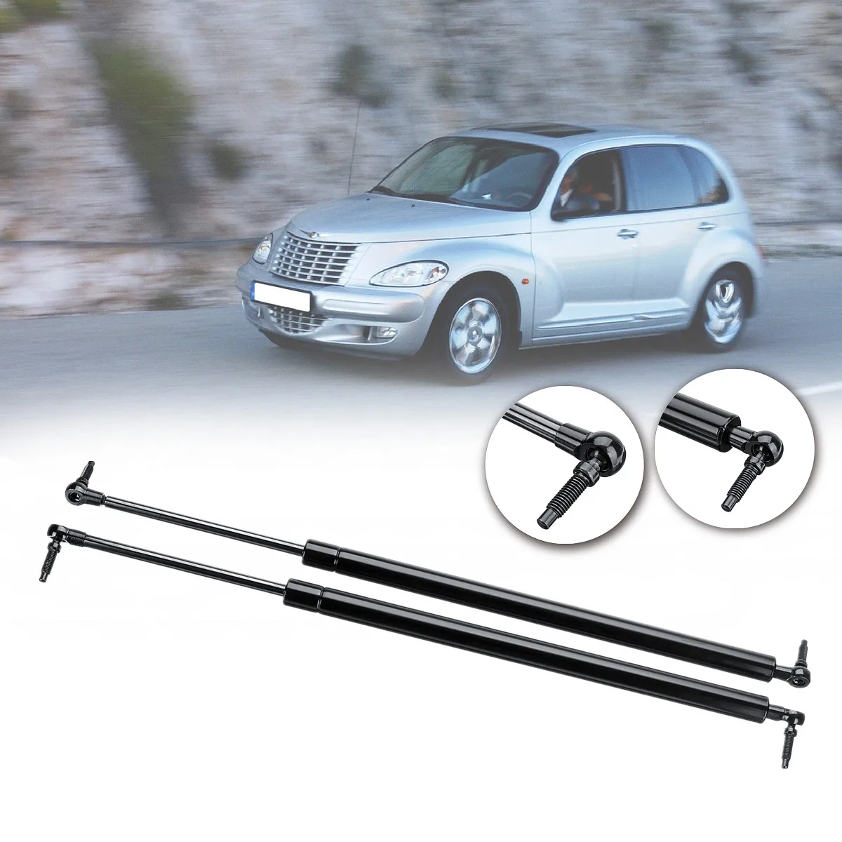 Для Chrysler PT Cruiser 2x задний люк Liftgate задняя крышка поддержка s амортизационная стойка стержень 60 см сталь прямая посадка Замена подъемная поддержка
