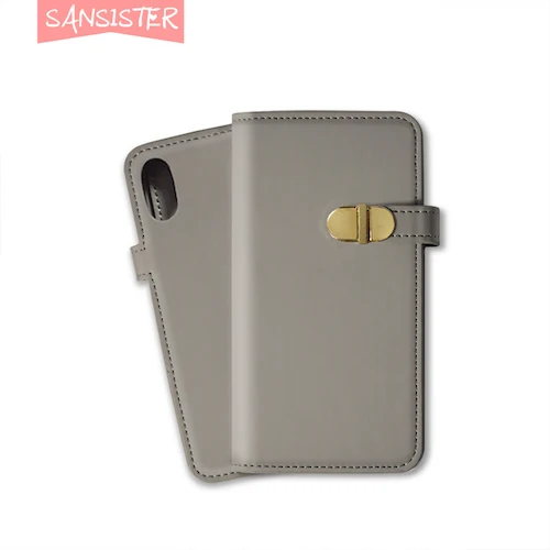 Grey Sansister превосходный чехол для iPhone X S R MAX par excellence и исключительный чехол-кошелек, который у вас есть, прежде чем это хороший выбор - Цвет: Grey