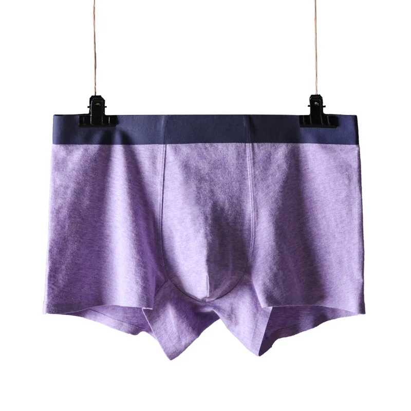 9908 purple 4 шт./лот, мужское нижнее белье, боксеры, шорты, мужские сексуальные трусы для мужчин, s трусы, Модальные, сетка, Cuecas, боксеры для мужчин, размера плюс, 4XL, 5XL - Цвет: 9908 purple