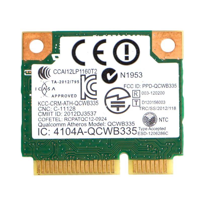 Беспроводной Wi-Fi для Intel Atheros QCWB335 мини-карта памяти Dell DW1705 высокое качество C26 |