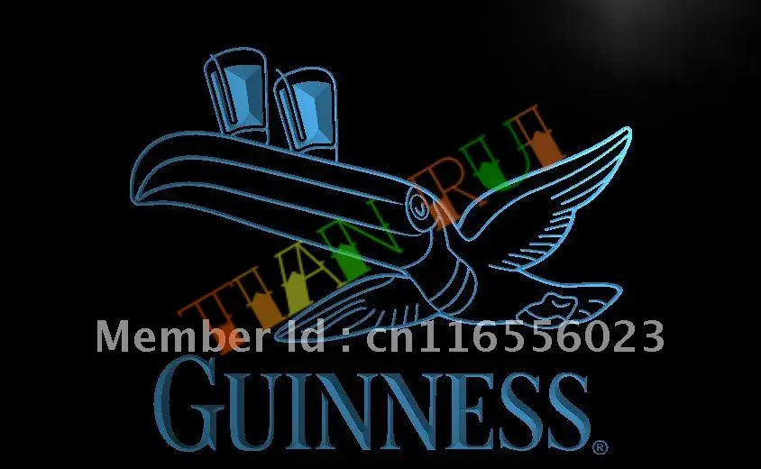 

LA012- Guinness Toucan Beer Bar Pub Club LED Neon Light Sign
