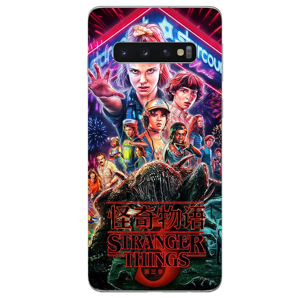 Мультфильм Stranger Thing Сезон 3 мягкий из термопластика силиконовый чехол для мобильного телефона задняя крышка для Samsung Galaxy S6 S7 S8 S9 S10Plus край M20 M10 Note9