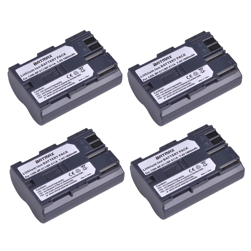 4 шт. батарея для Canon G6 G5 G3 G2 G1 EOS 300D 50D 40D 30D 20D 5D MV300i | Электроника
