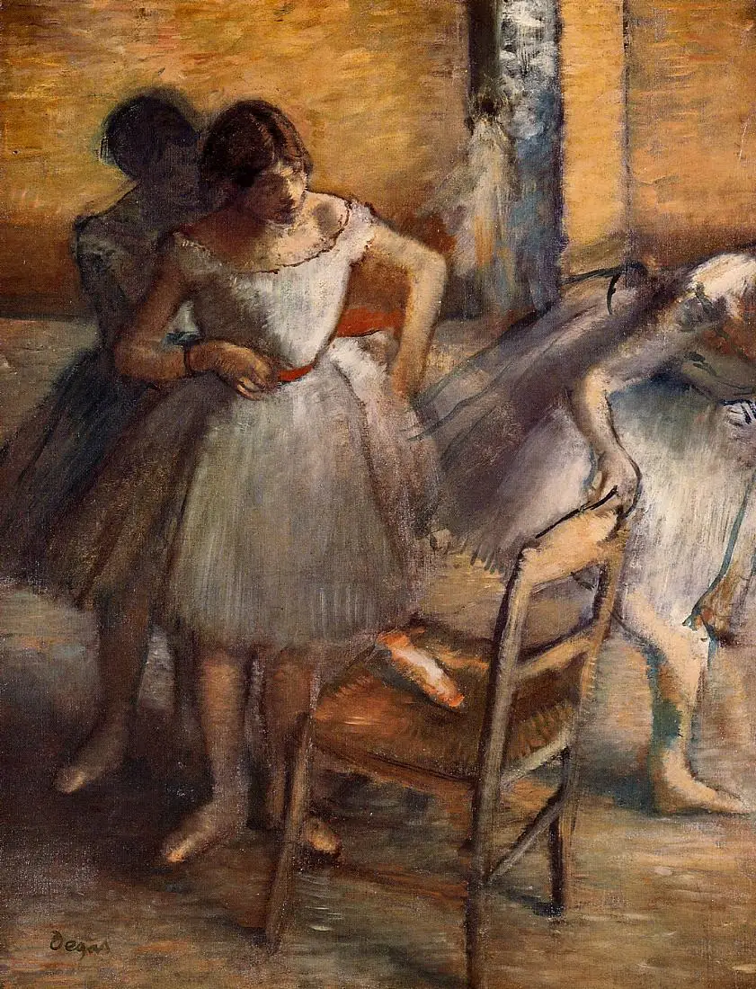 

100% handmade Oil Painting Reproduction on Linen Canvas,dancers 6 by edgar degas ,Free DHL Shipping,ballet oil paintings