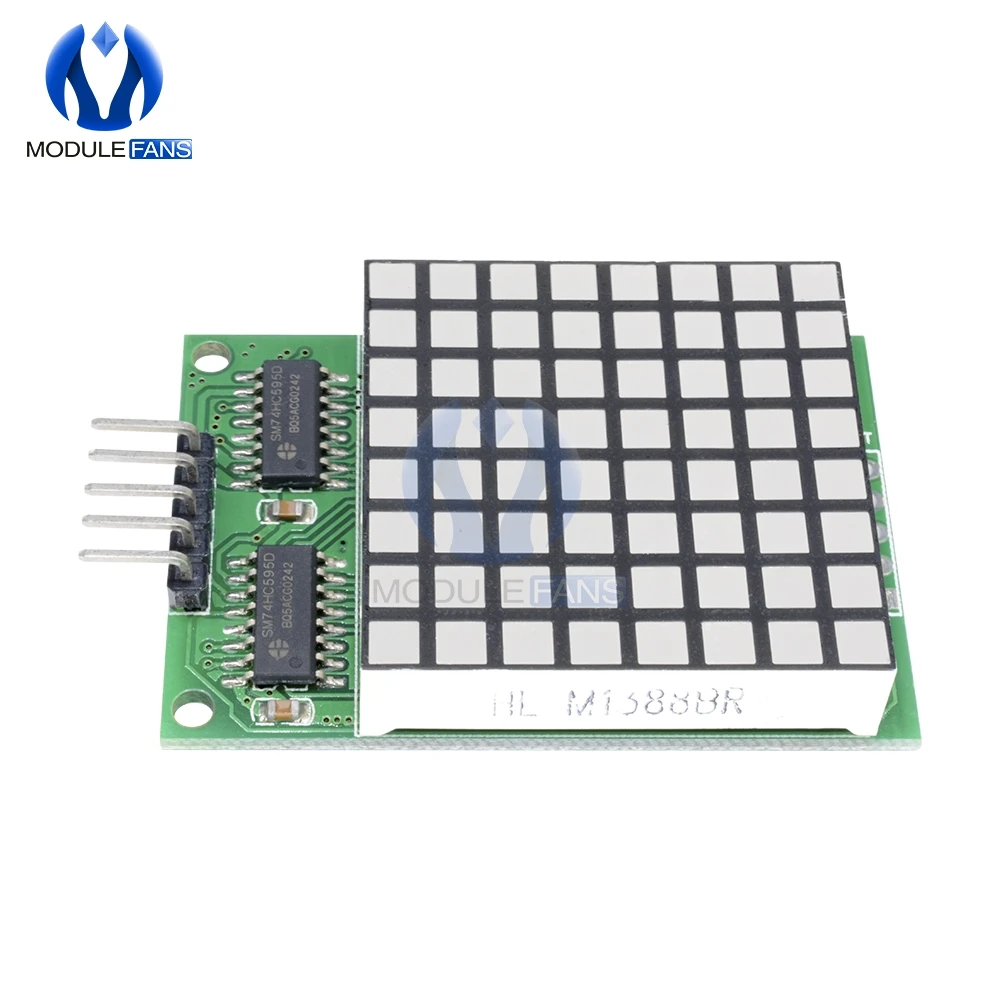 8x8 8*8 8X8 квадратная матрица Красный светодиодный дисплей модуль привода Dot 74hc595 для