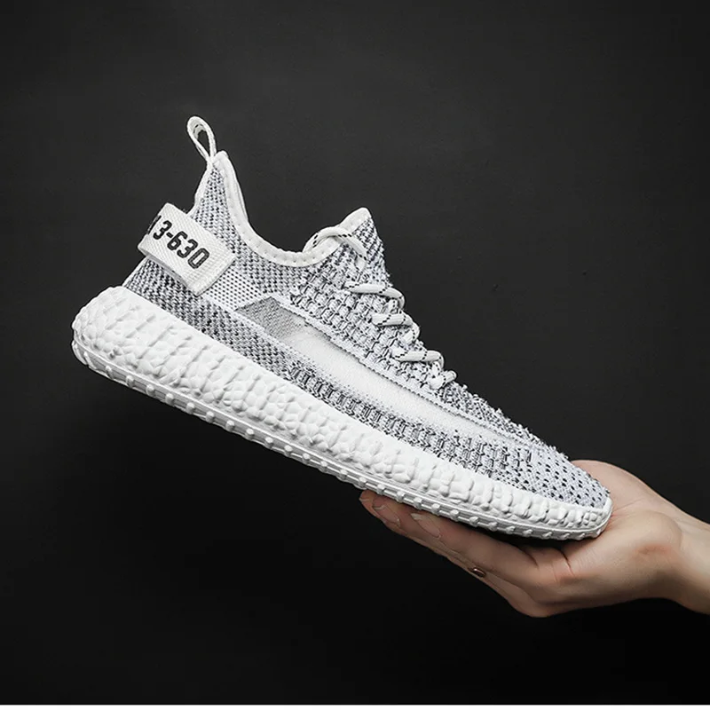 Summer Breathable Trend Sports Shoes 2019 New Starry Stretch Fly Weaving Mesh Coconut Wild Casual | Обувь