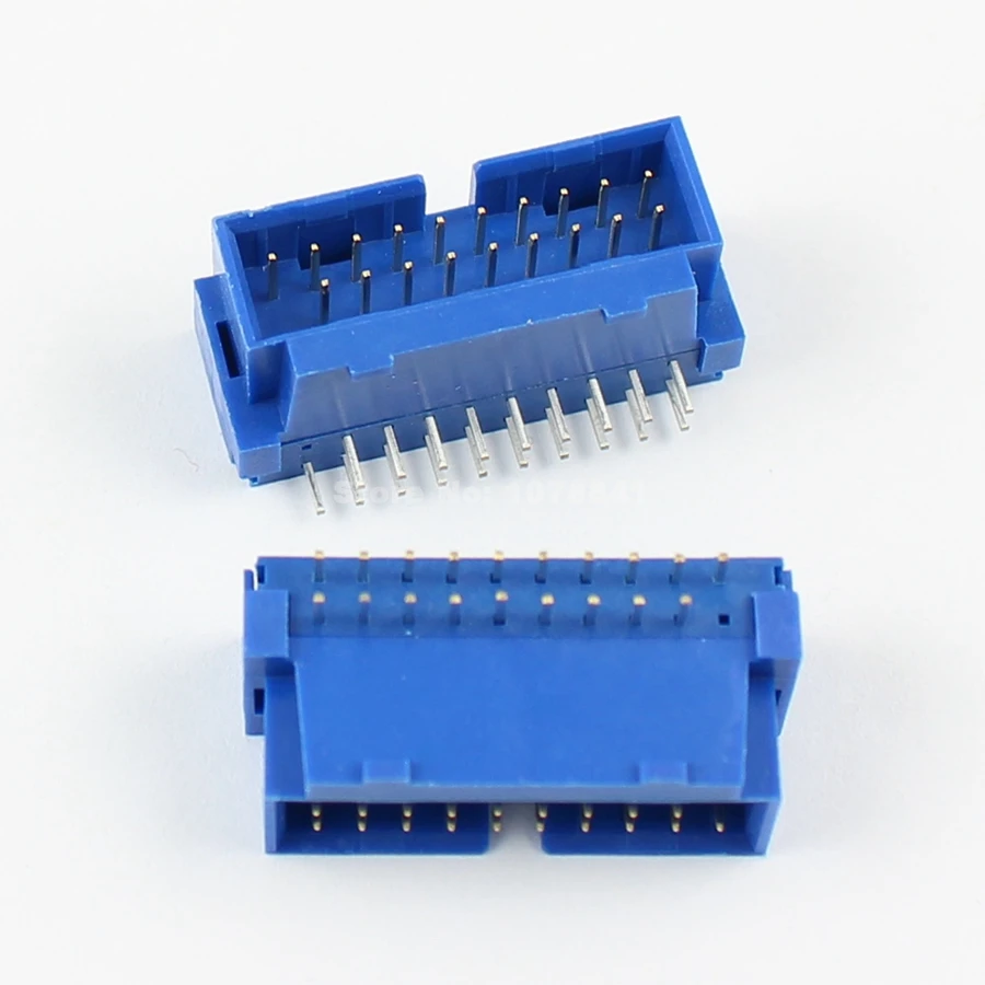 10 штук в наборе USB 3 0 IDC 19 Pin типа папа под прямым углом заголовка коробки адаптер