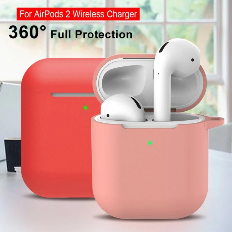 Чехол для наушников Apple силиконовый чехол беспроводные Bluetooth наушники Air Pods