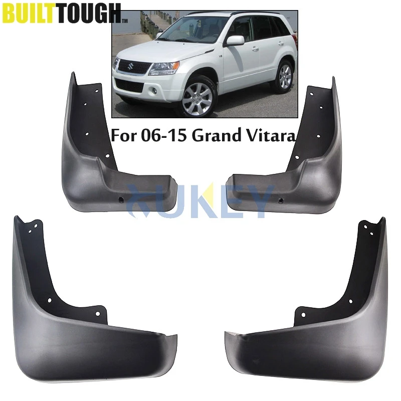 Car Mud Flaps For 2006-2015 Suzuki Grand Vitara / Edcudo (JT) Mudflaps Splash Guards Flap Mudguards Fender 2014 2013 2012 | Автомобили и