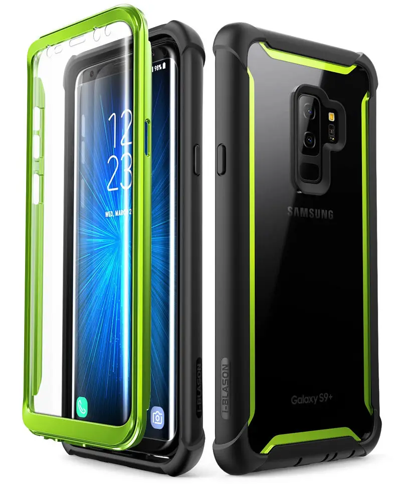 Для samsung Galaxy S9 Plus чехол выпуск i-Blason Ares полный корпус Прочный Прозрачный Бампер чехол со встроенной защитной пленкой