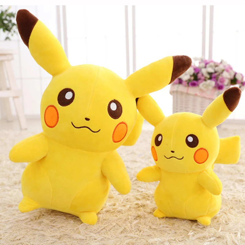 Kawaii набивная Аниме Пикачу плюшевая игрушка мягкая Подушка плюшевая Детская кукла милый мультфильм девушки подарок на день рождения для детей украшение автомобиля