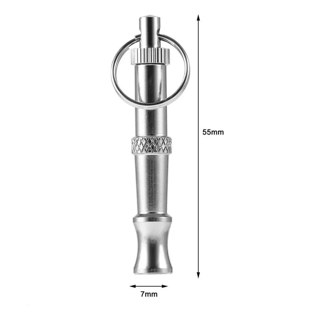Собаки или домашние животные Регулируемый тренировочный свисток Серебряный |