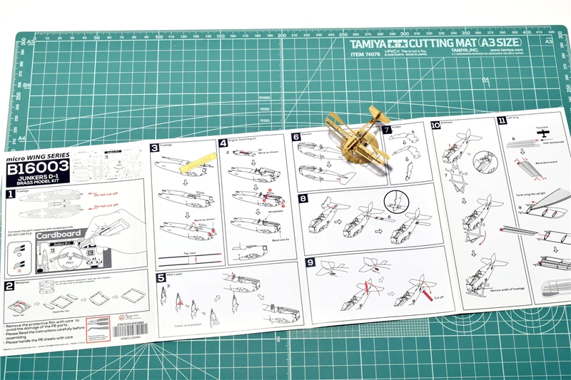 1/160 весы Junkers D-1 DIY Металл 3d головоломка собранная модель летательного аппарата планер латунные украшения игрушки самолеты Изысканные Подарки