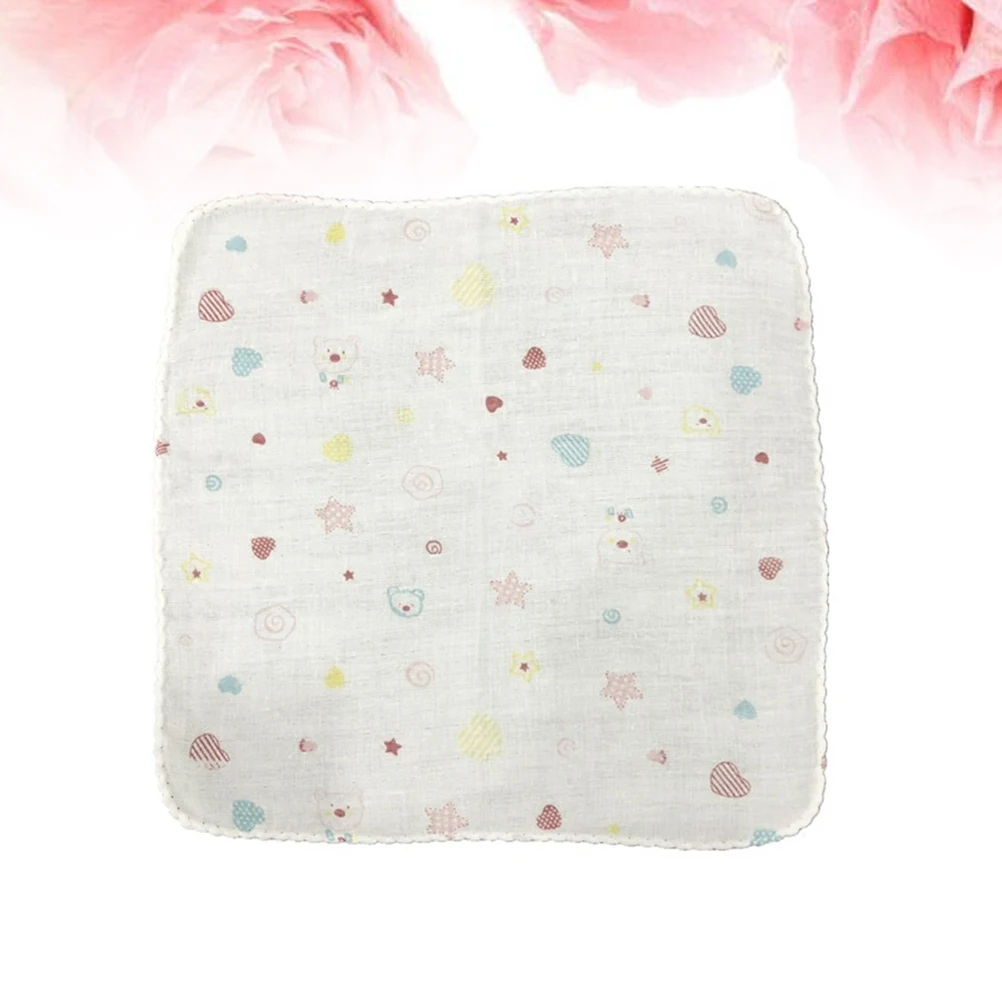 1PC Durable Pratical Safe Comfortable Convenient Towel Family Supplies Face Towel Square Scarf Handkerchief Baby Bibs