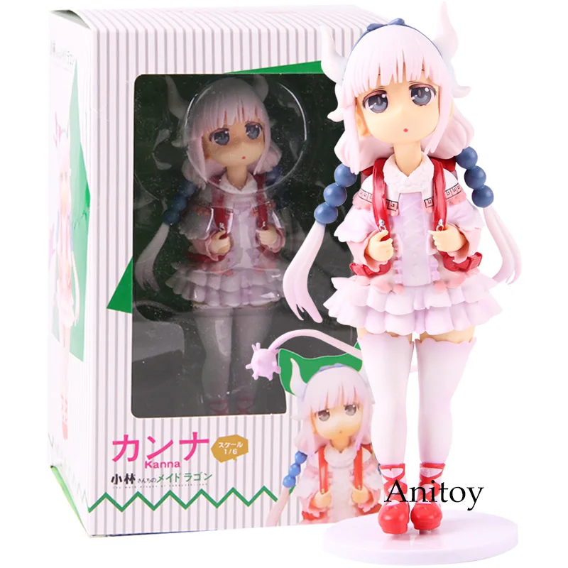with box Kanna Kamui Kobayashi-san Chi нет горничной фигура дракона Действие ПВХ Коллекционная модель игрушки - Цвет: with box