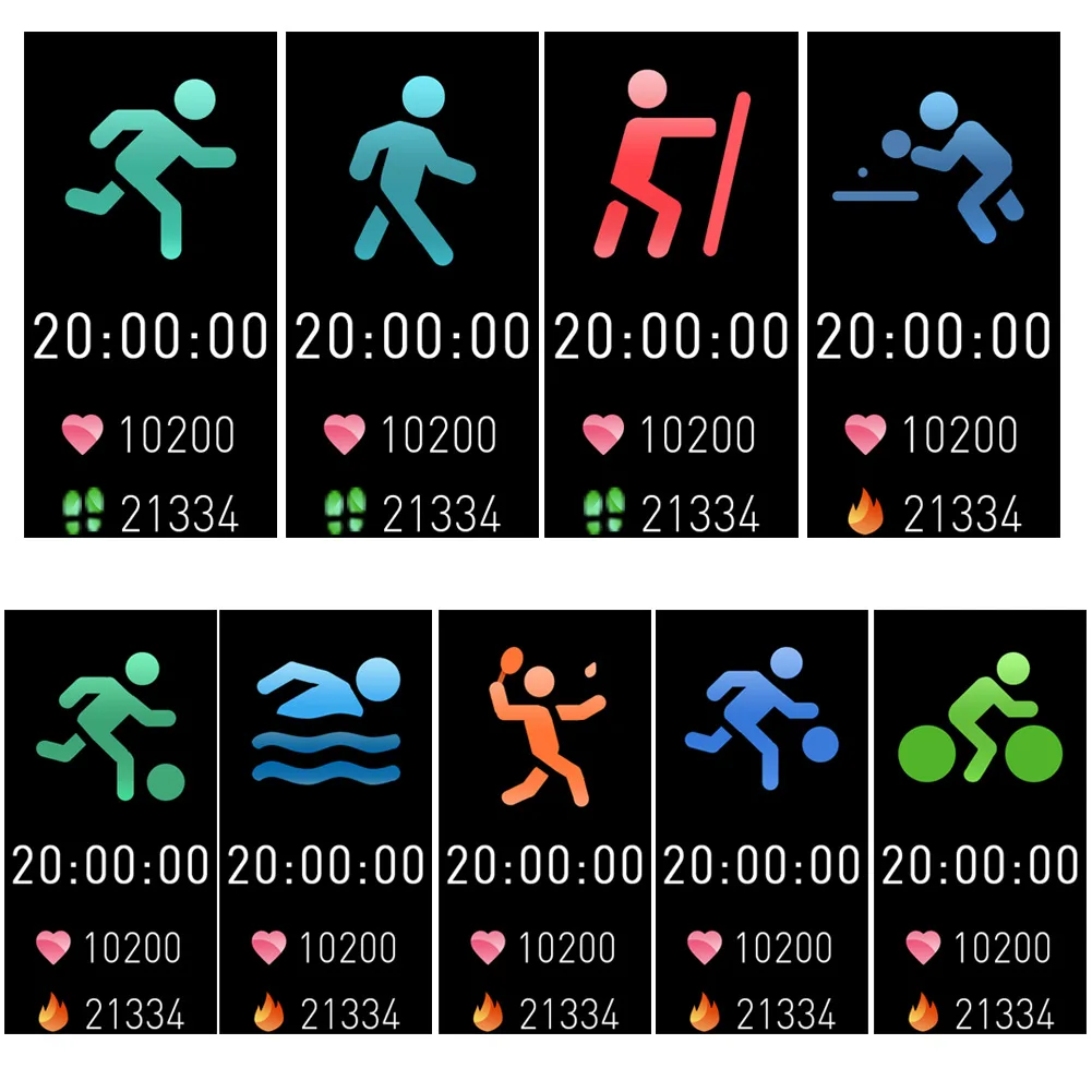 

New Women Smart Watch Heart Rate Blood Pressure Oxygen Monitor Fitness Bracelet DOM668