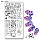 Шаблон для стемпинга ногтей с изображением змеи животных, милый кот, собака