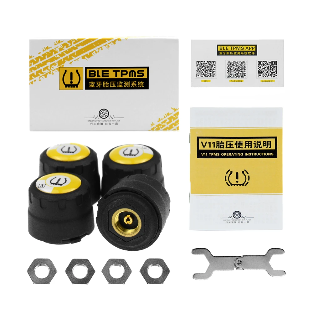 TPMS Bluetooth 4 0 Универсальный внешний датчик давления в шинах с поддержкой телефонов