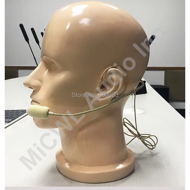 Кардиоидные наушники с двумя ушками головной убор микрофон для Sennheiser Shure Audio-Technica MiPro-авиационный соединитель безопасности