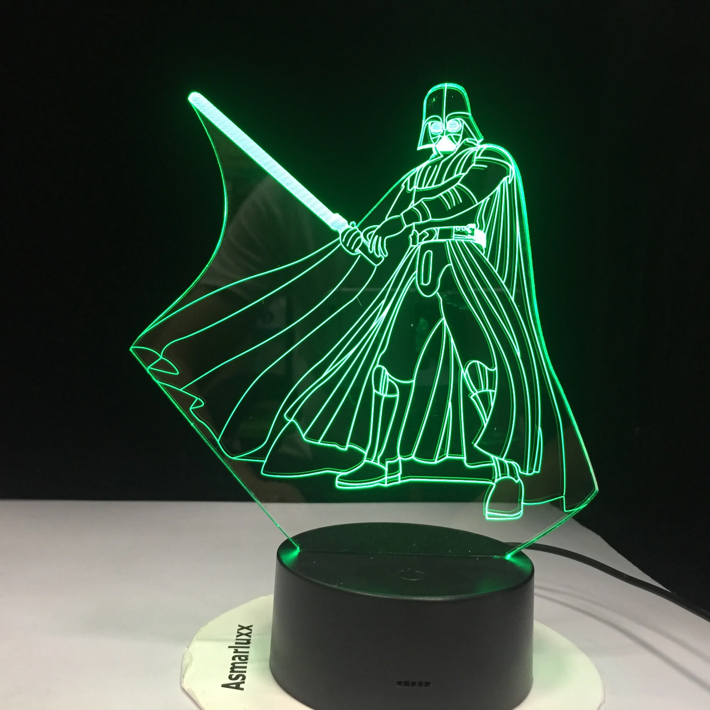 Новинка 3D свет Звездные войны йода Дарт Вейдер светодиодный ночник USB настольная лампа прикроватный ночник для детей подарки по всему миру Прямая поставка