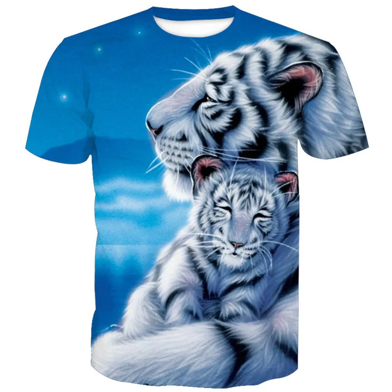 Новые модные футболки летние крутые мужские Забавные теплые белые с 3d принтом
